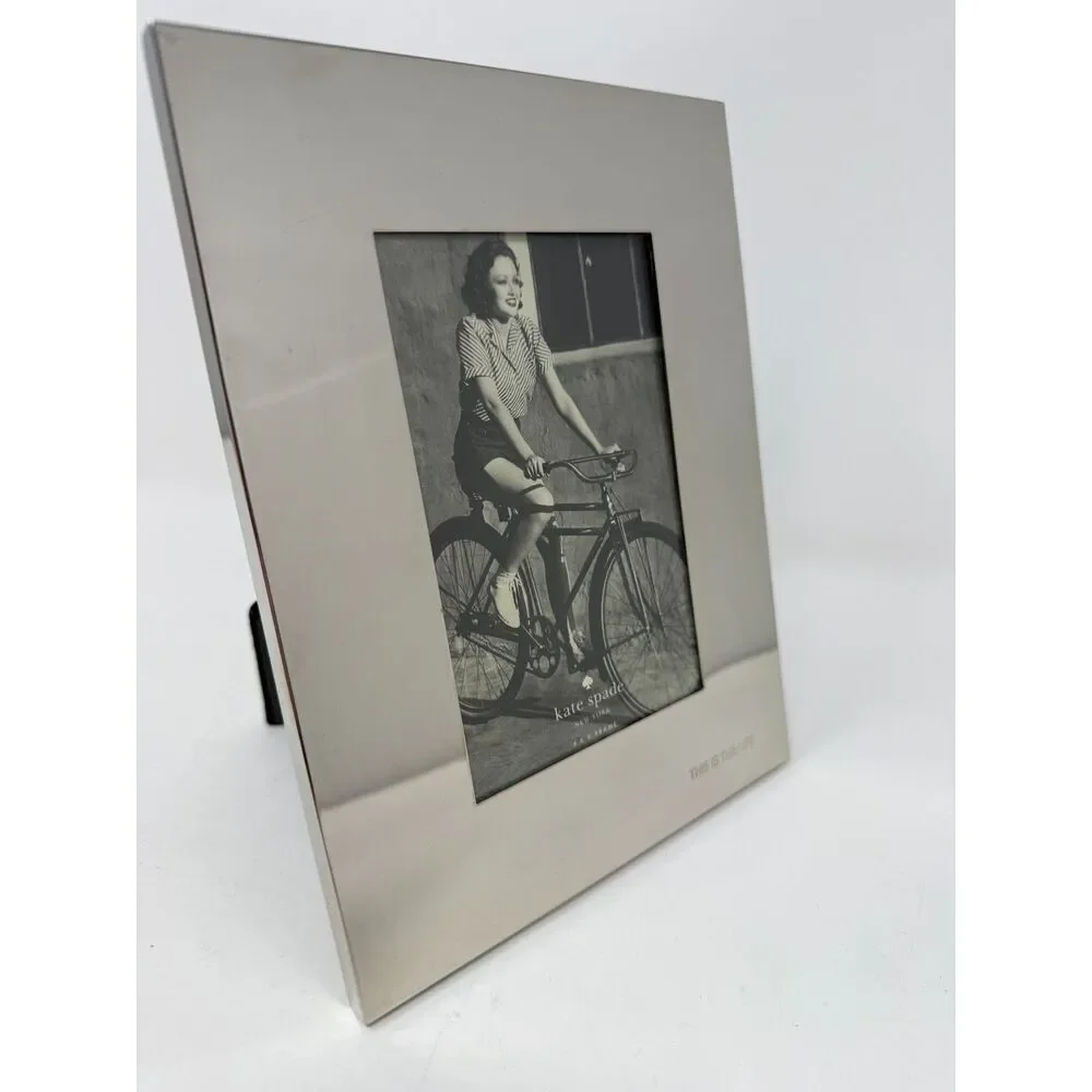 Kate Spade picture frame lenox This is Life silver mirrored 4 x 6